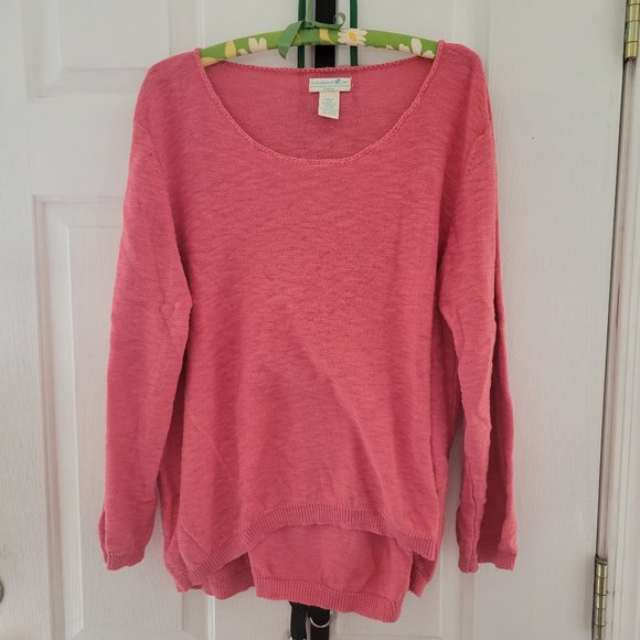 Caribbean Joe Sweaters Caribbean Joe Melon Colored Summer Sweater